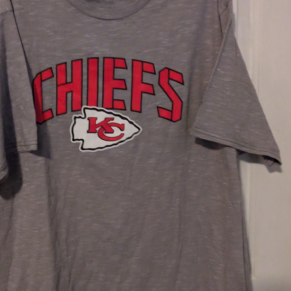 Fanatics Gray Chiefs T-Shirt 15 Mahomes Size 2XL - Picture 2 of 6